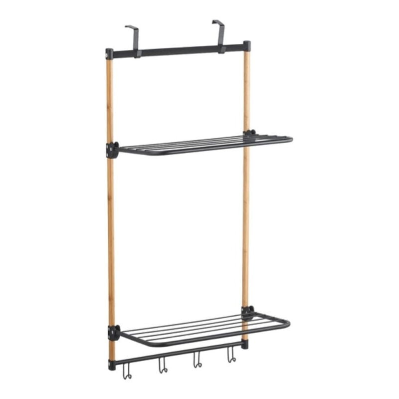 Tendoir à linge de porte zoe Bambou Noir - MSV
