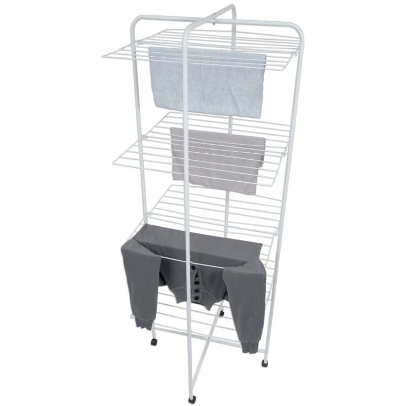 Etendoir Tour 4 niveaux 30M Acier Blanc MSV