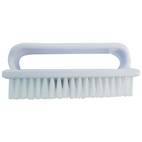 MSV Lot de 2 Brosses de nettoyage à main Blanc