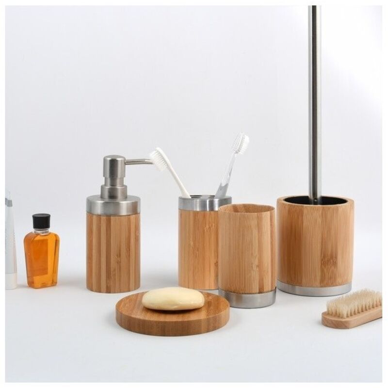 Lot d'accessoires de salle de bain Bambou MSV