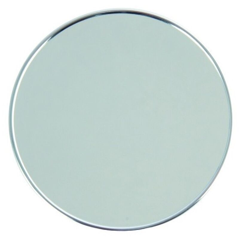 Miroir Rond Grossissant x 5 Avec Ventouse Acier Chromé MSV
