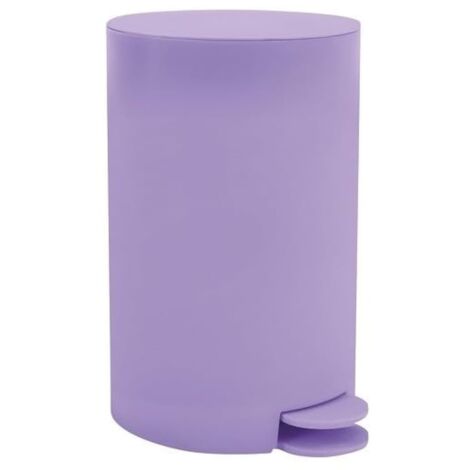 MSV OSAKI - Pattumiera a pedale da bagno, 3L, colore: lavanda opaca