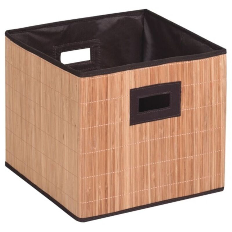 Panier De Rangement Pliant Bambou MSV