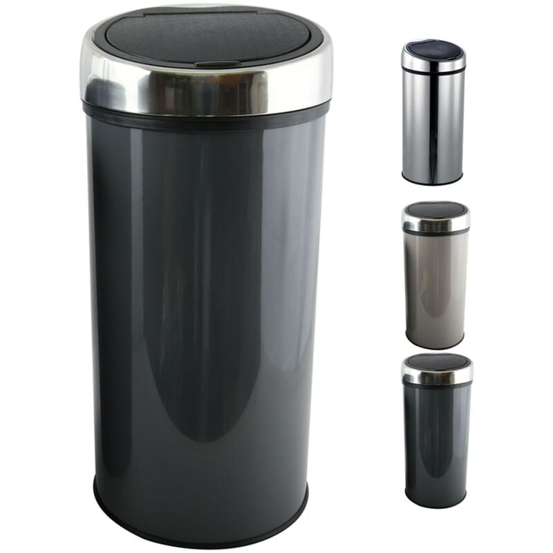

Cubo De Basura Inox Touch Antracita 30L