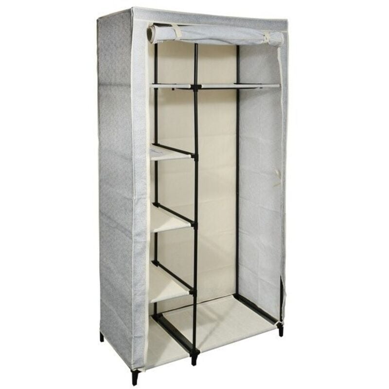 Penderie avec étagères pp aéré Gris & Beige MSV