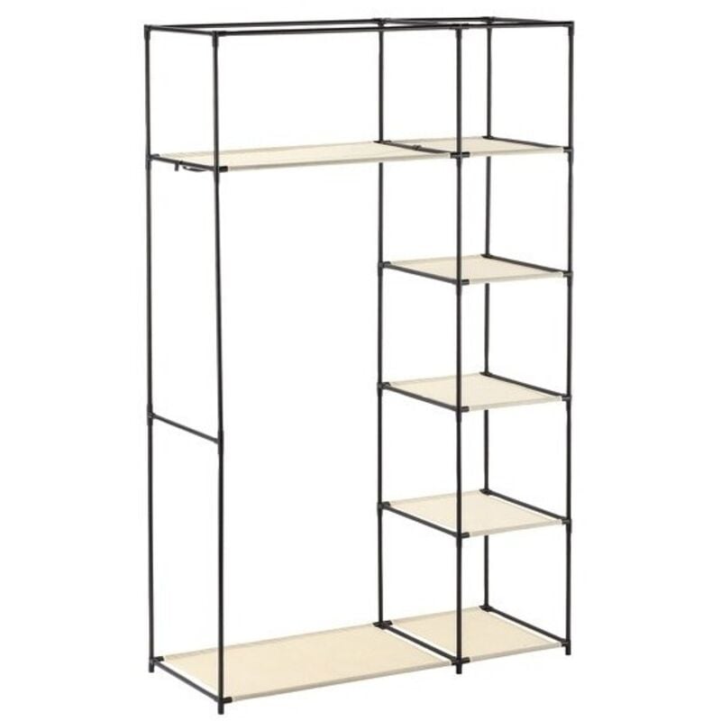 Penderie avec étagères pp aéré Gris & Beige MSV