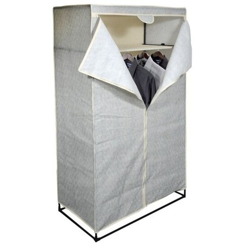 Penderie avec étagères pp aéré Gris & Beige MSV