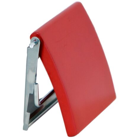 Portarrollos MSV de acero inoxidable y MDF en color rojo 13 x 15 x 11,5 cm