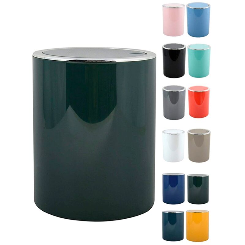 Poubelle à bascule kamaka 6L Vert Foncé MSV