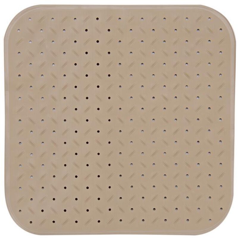 Msv Premium Duschmatte Badematte Badewannenmatte Badewanneneinlage Antibakteriell Rutschfest Mit Saugnäpfen - Beige - Duftet Nach Rosen - Ca. 54 X 54