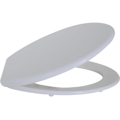 MSV Sedile WC in Polipropilene, Bianco, 46 x 37 x 1 cm