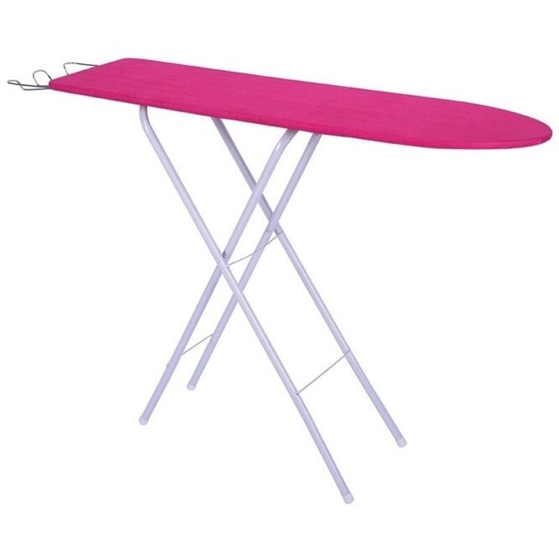 MSV - Table à repasser 122x30x80cm Acier Rose, Vert, Bleu ou motif