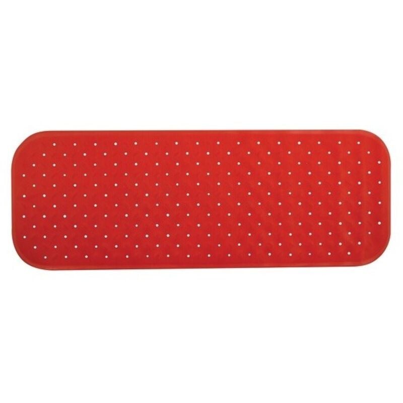 Tapis Fond de baignoire antidérapant Caoutchouc class 36x97cm Rouge MSV