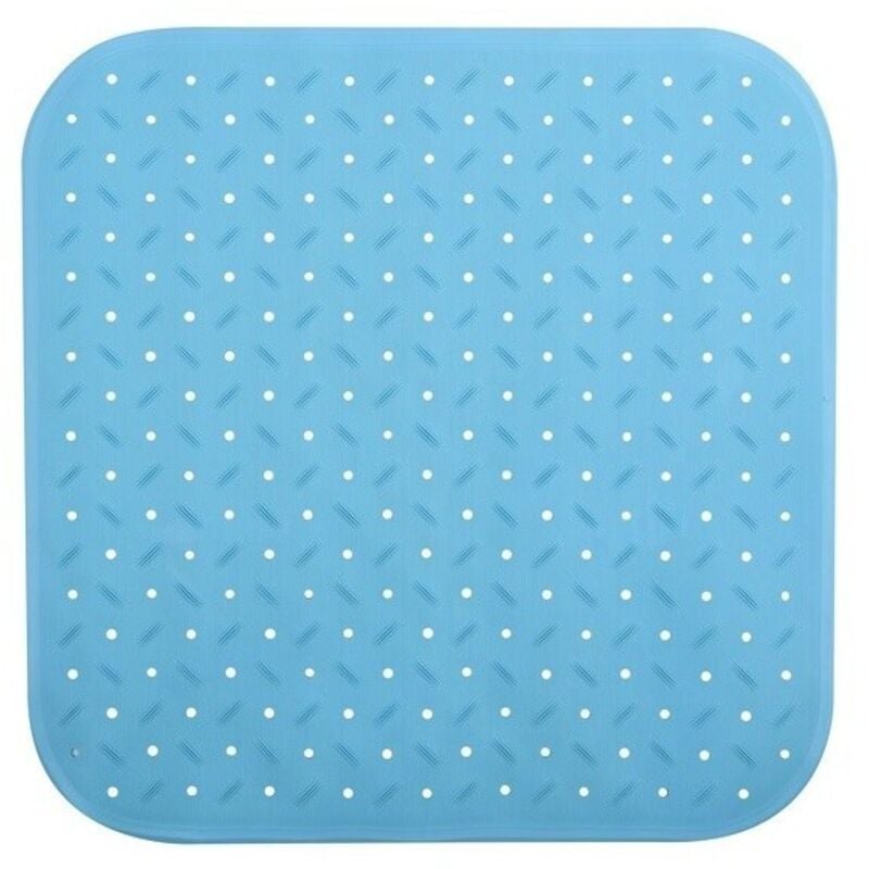 Tapis Fond de douche antidérapant Caoutchouc class 54x54cm Bleu Ciel MSV