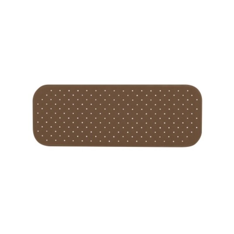 Tapis Fond de baignoire antidérapant Caoutchouc class 36x97cm Chocolat MSV