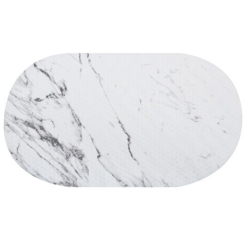 Tapis Fond de baignoire pvc Antiderapant toscana 69x39cm Effet Marbre MSV