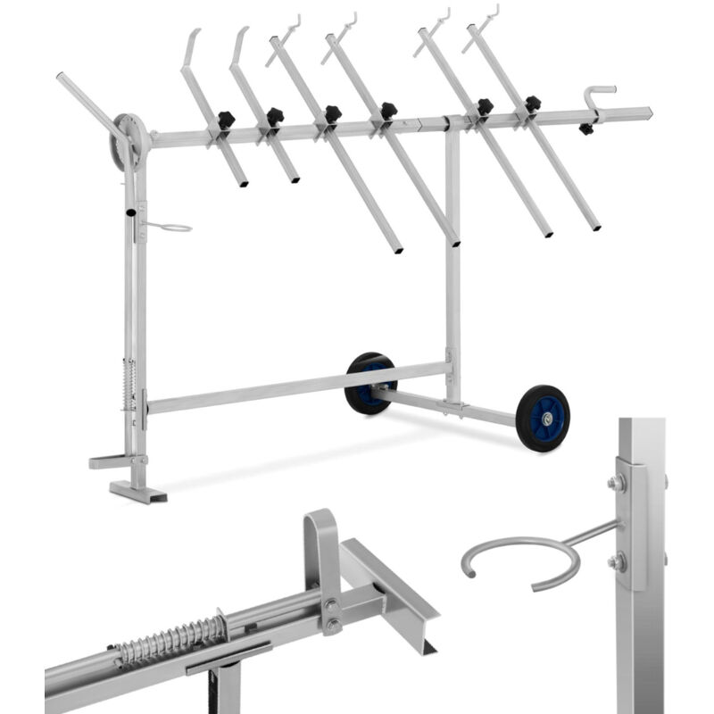 MSW - Cavalletto Per Verniciatura Cavalletto Carrozzeria Girevole Auto 360° 6 Bracci