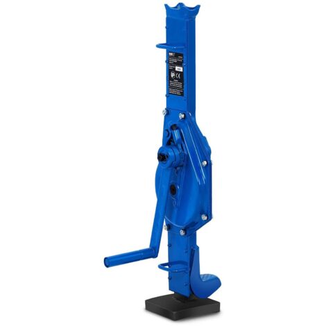 MSW – Cric à crémaillère 3000 kg – Hauteur de levage 1080 mm – Actionnement par manivelle pour contrôle précis – Construction en acier durable