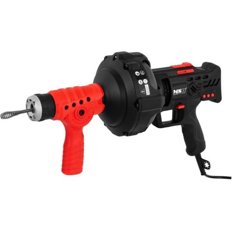 MSW – Déboucheur de canalisation électrique 240 W – Longueur 7,5 m – Diamètre 15 mm – Pour tuyaux de 19 à 40 mm