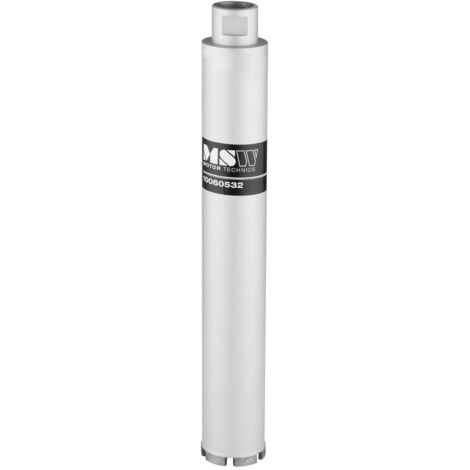 MSW – Scie trépan diamantée 400mm – Diamètre 63mm pour béton armé et granit – Perçage humide ou sec – Résultats précis et durables