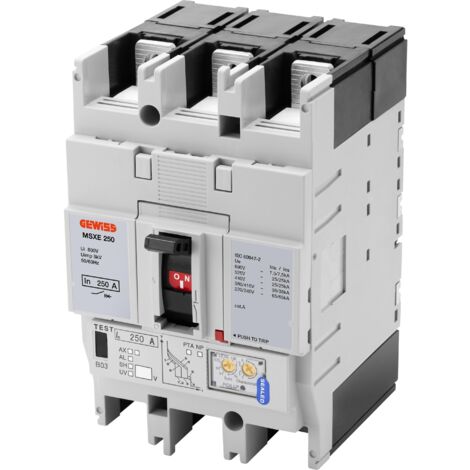 MSXE 250 3P 250A 36kA LSI Term.FC GEWISS GWD9308