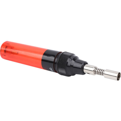 MT-100 Saldatore a gas portatile da 8 ml, pistola saldante ricaricabile ad alta capacità, strumento di manutenzione, rosso trasparente