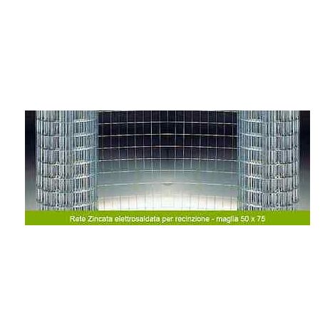 Mt 5 rete metallica recinzione 75x50 50x75 h 175 elettrosaldata zincata