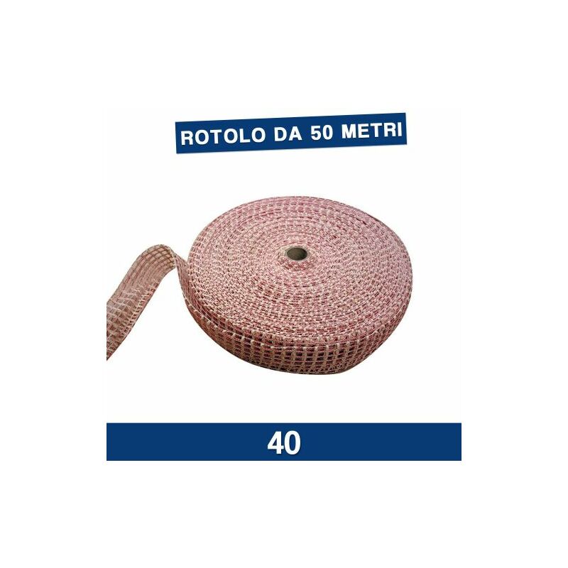 Image of Marca - mt 50 reti rete elastica doppia trama calza insaccati salumi affumicatura 13783V 40 (22565)