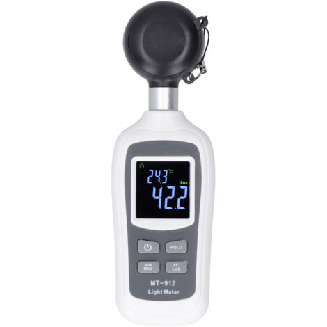 MT-912 Luxmètre Numérique Portable Mini Mesureur Lumière LCD 0-200K Lux