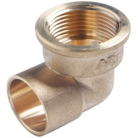 Mt bk accesorio lt.p/sold. - Codo hembra cobre 18x1/2" laton