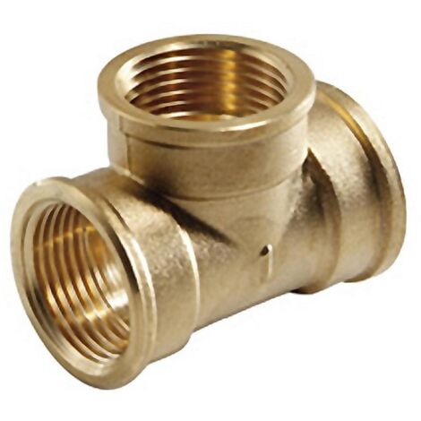 MT te 90  h/h laton dt 3/4 rosca , Te de 90 grados tres bocasLatonado3/4 pulgada.