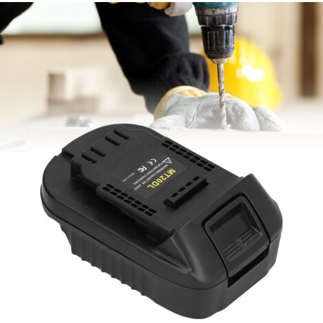MT20DL Akkuadapter für Makita 18V Lithium-Akku BL1830 20V ABS+PC Schwarz - Kompatible Umrüstung