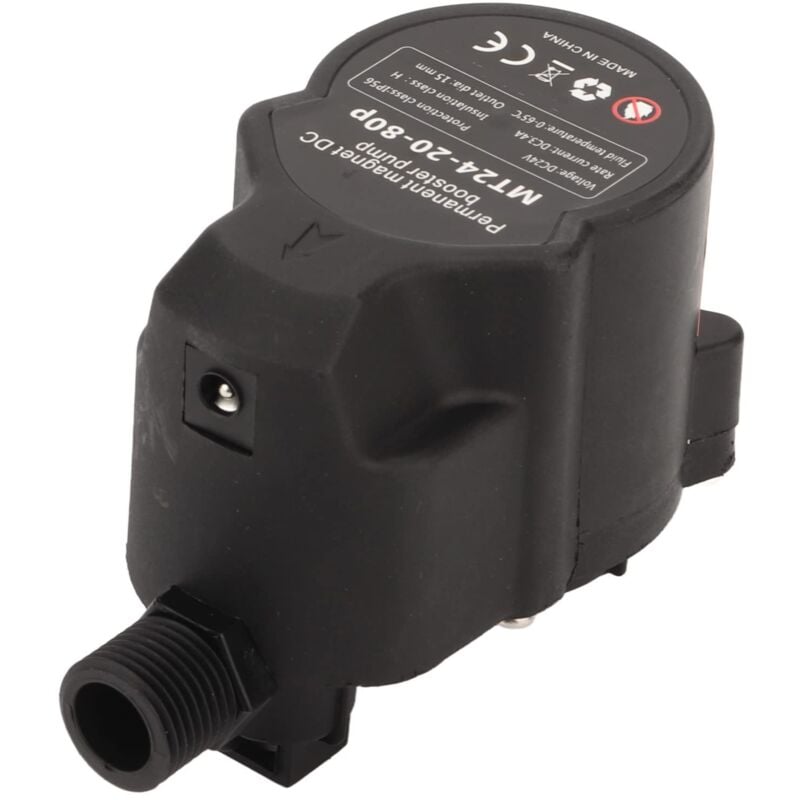 Ej.life - MT242080P dc 24V Pompe de Surpression de Pression D'Eau Petit Surpresseur de Douche Pompe à Eau de Recirculation à Faible Bruit Entièrement