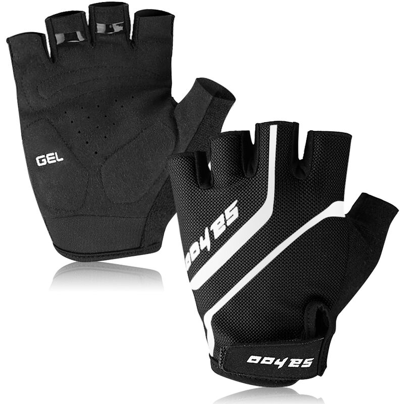 

MTB bici del deporte de los medios guantes de ciclismo antideslizante corto en bicicleta los guantes del dedo Peso Guantes de pesas guantes de verano