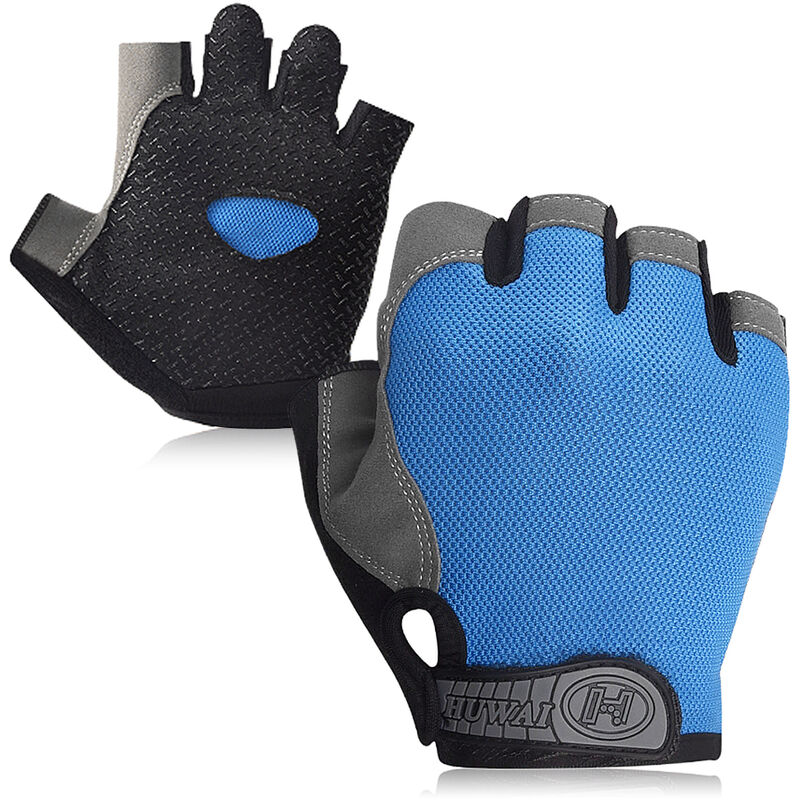 

MTB bici del deporte de los medios guantes de ciclismo antideslizantes dedo guantes moto corta Guantes Peso Guantes de pesas guantes de verano al