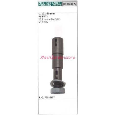 MTD 004873 Arbre de moyeu de porte-lame de tracteur de pelouse