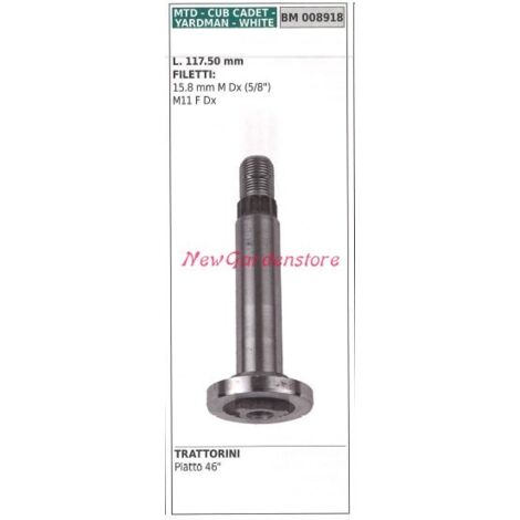 MTD 008918 46" MTD 008918 arbre de moyeu de porte-lame de tracteur-tondeuse plat