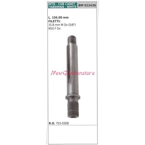 MTD 753-0308 arbre de moyeu de lame de tondeuse de tracteur de pelouse