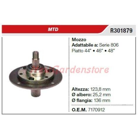 MTD 806 Serie Rasenmäher Mähmessernabe R301879