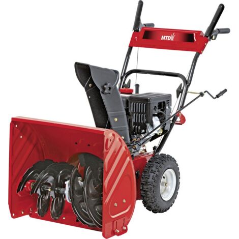 MTD Benzin Schneefräse Smart M 61 3 kW, 61 cm Arbeitsbreite Schneefräse mit Raupenantrieb