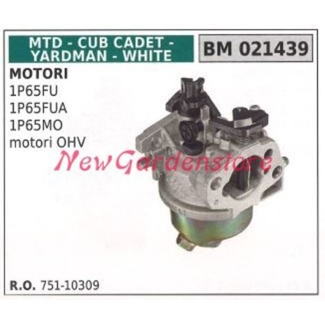 MTD carburateur de cuve MTD tondeuse à gazon tondeuse 1P65FU 1P65FUA 021439