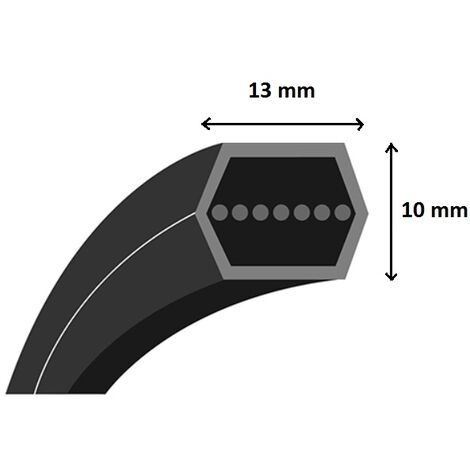 Courroie pour moteur thermique AA89 – Longueur 2347mm – Compatible tracteurs MTD P155 TE, SR135, BSA, Mastercut 92/155, Krosser 92/13.5T