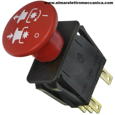 MTD Interruttore inserimento lame, 8 poli montato su MTD e Toro  330348