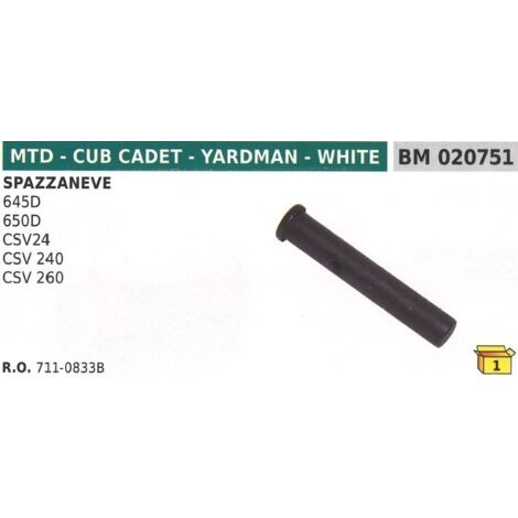 MTD Schneefräse Sicherheitsstift - CUB CADET 645D 650D CSV24 - 711-0833B