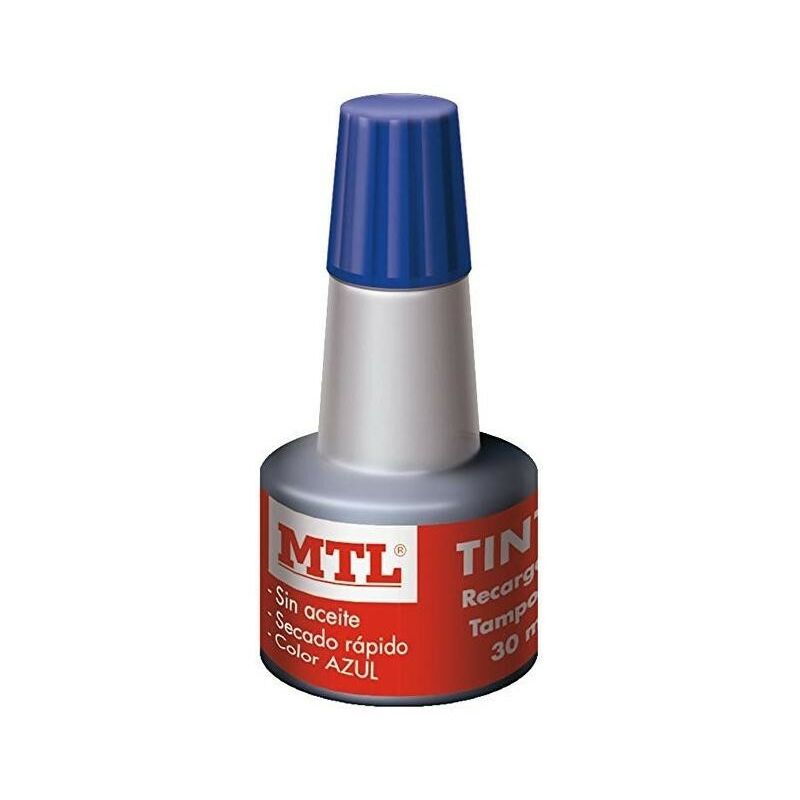 

Mtl tinta de sellar para recarga de tampones 30ml azul