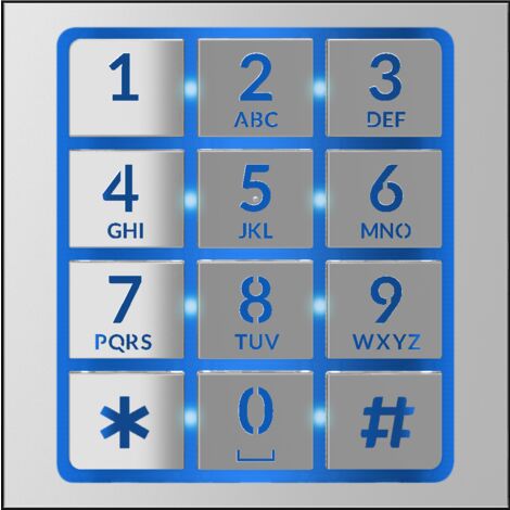 MTMFNA-MA - Facade clavier accès MA CAME 840XC-0260