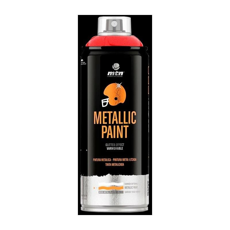 

Spray de pintura efecto metálico 400ml Pro Color NEGRO - Montana