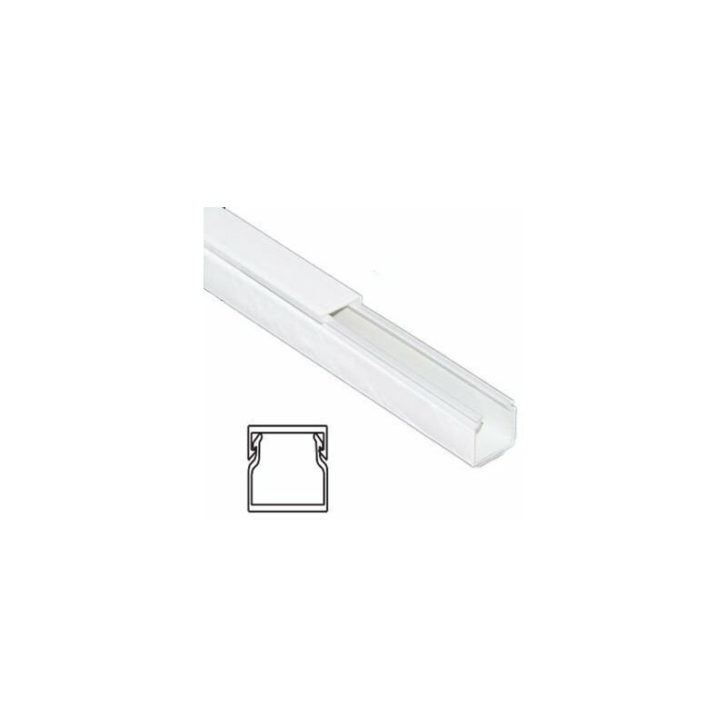 

Tira Canaleta 2 mtrs blanca 15x17mm