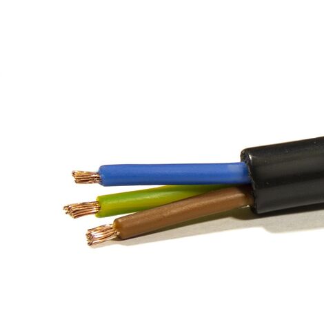 Manguera Cable Eléctrico 3G10 Flexible Color Negro RV-K 1Kv