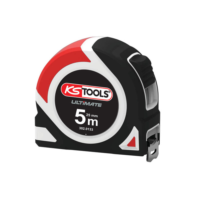 Ks Tools - Mètre à ruban Bi-matière ultimate, 5x25 mm - 302.0133
